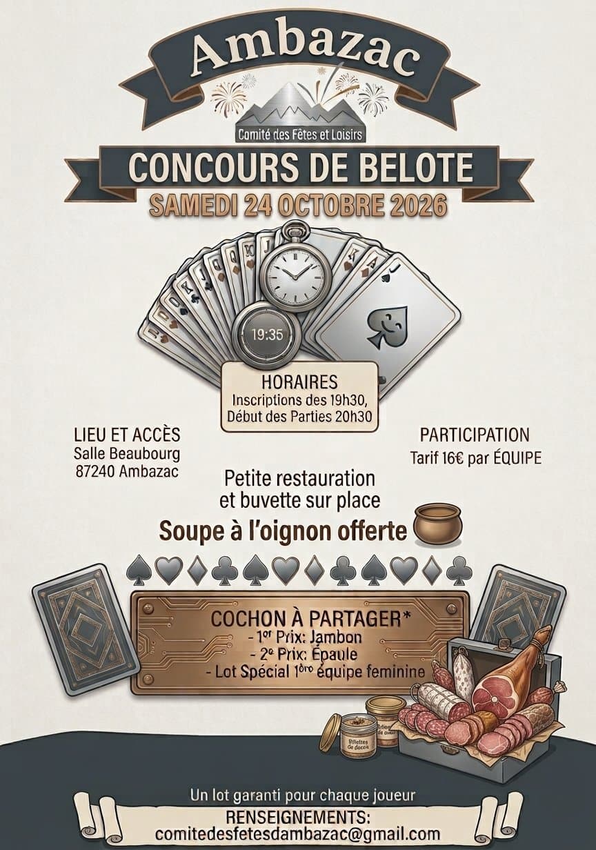 Affiche CONCOURS A AMBAZAC