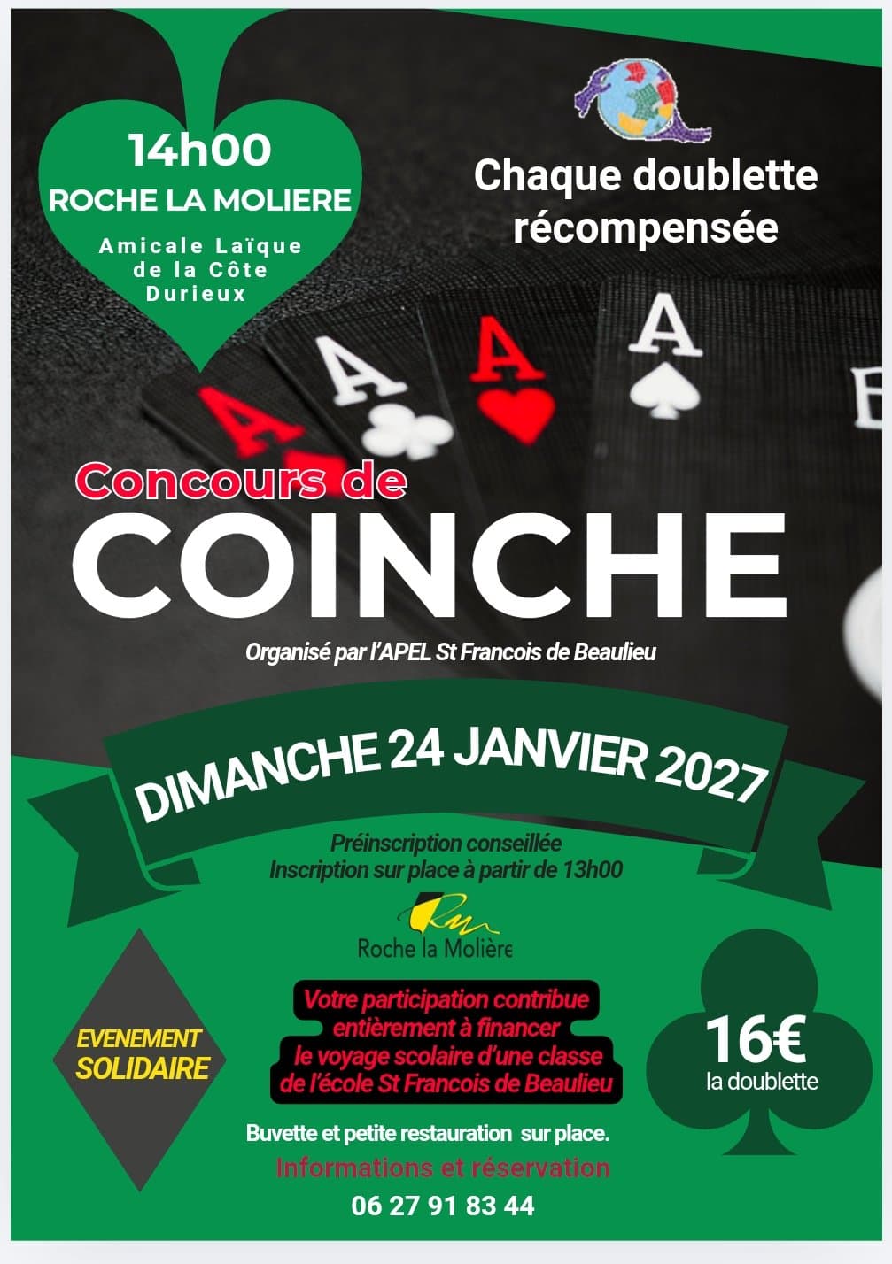 Affiche Concours de coinche