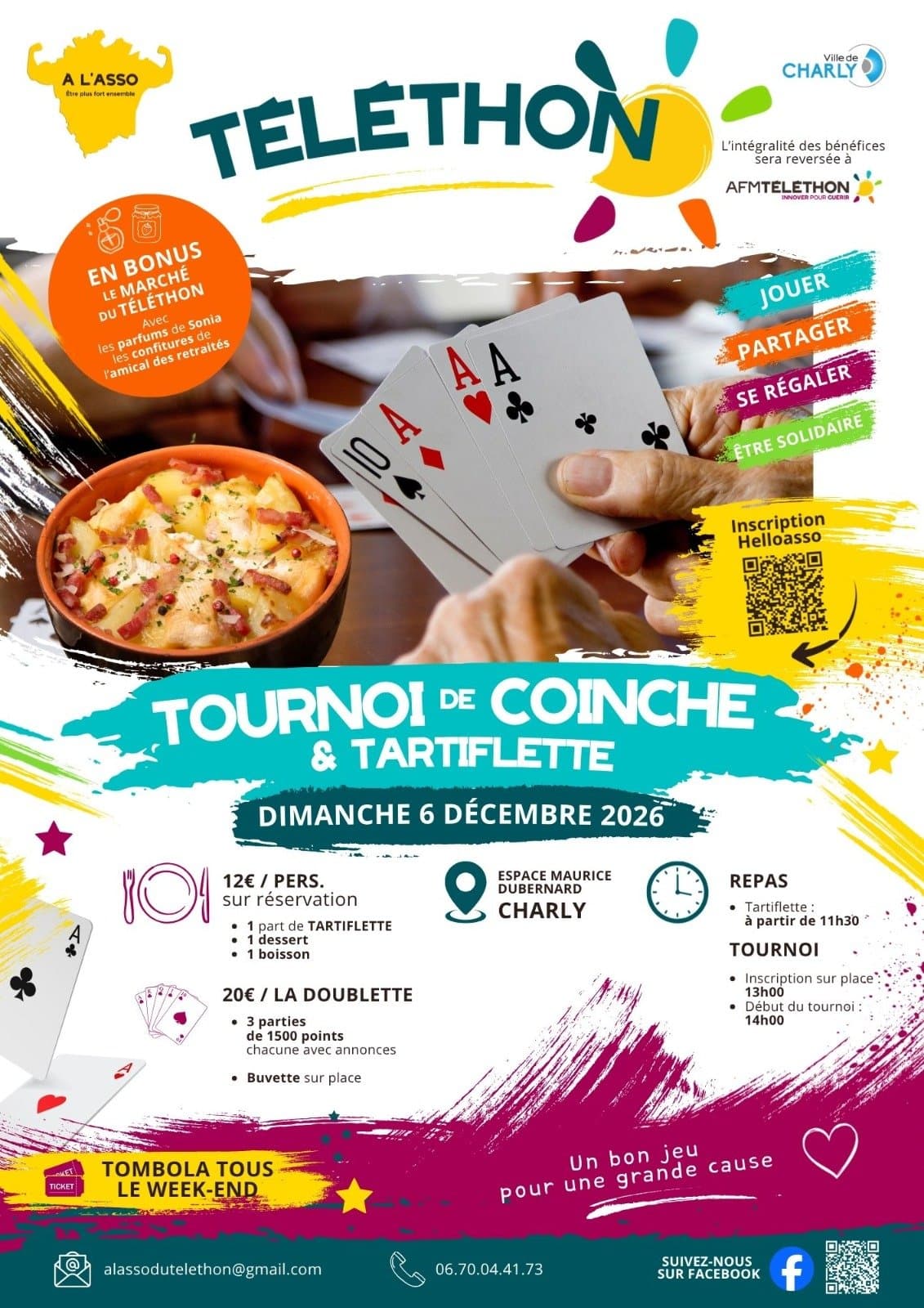 Affiche đ 5á” Tournoi de Coinche du TĂ©lĂ©thon 2026 đ