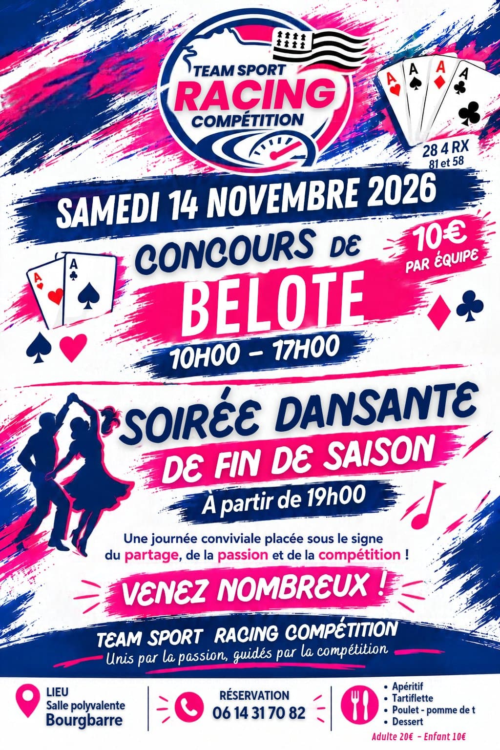 Affiche Concours Belote sans annonces