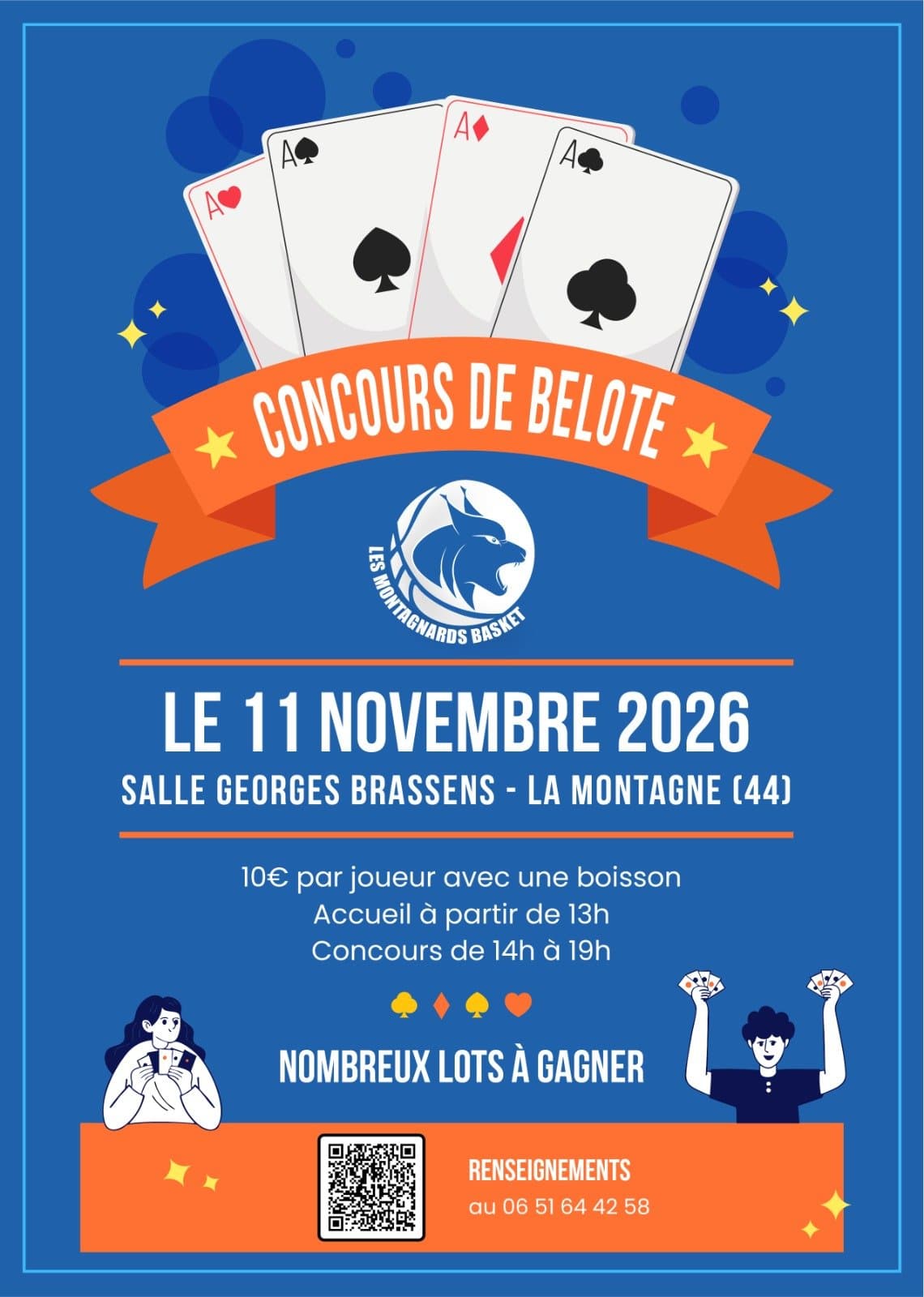 Affiche Concours de Belote